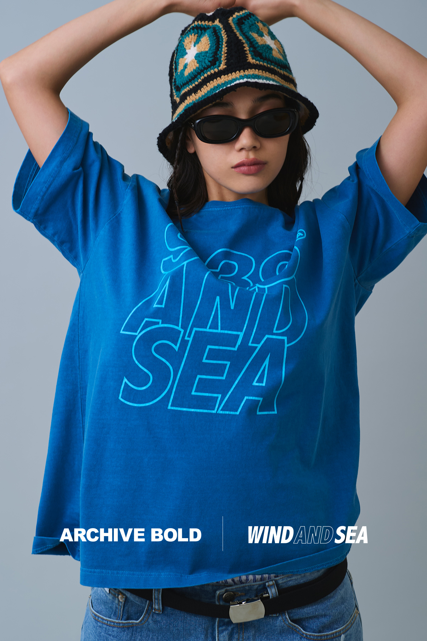 LMC X WIND AND SEA COMBO TEE ash blue - LMC | 엘엠씨
